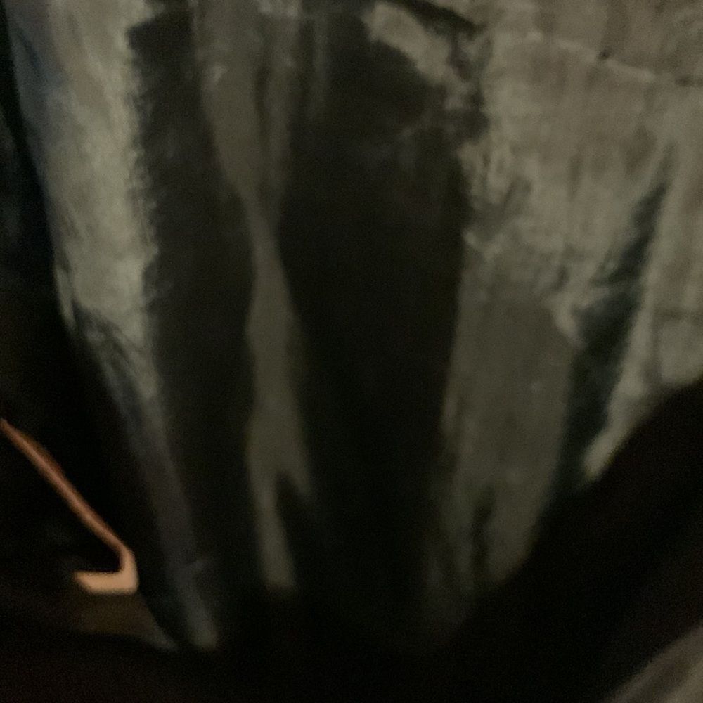 Authentic Suede Leather Vintage Black Leather Pencil Skirt Size 6/Small Classic - Picture 11 of 13